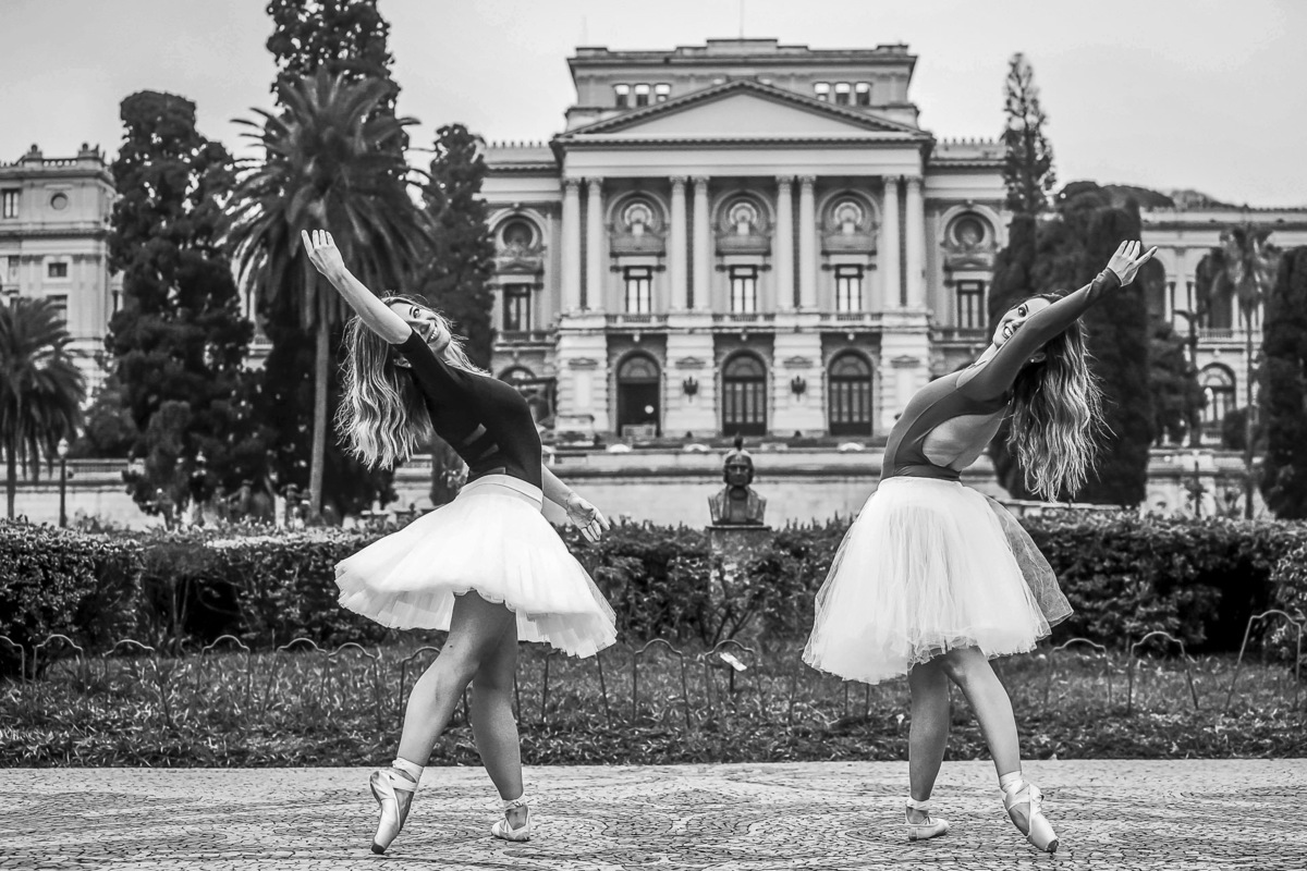 Ensaio fotográfico com bailarinas