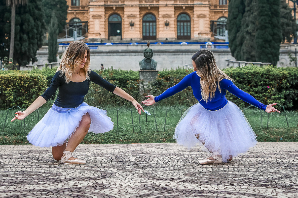 Ensaio fotográfico com bailarinas