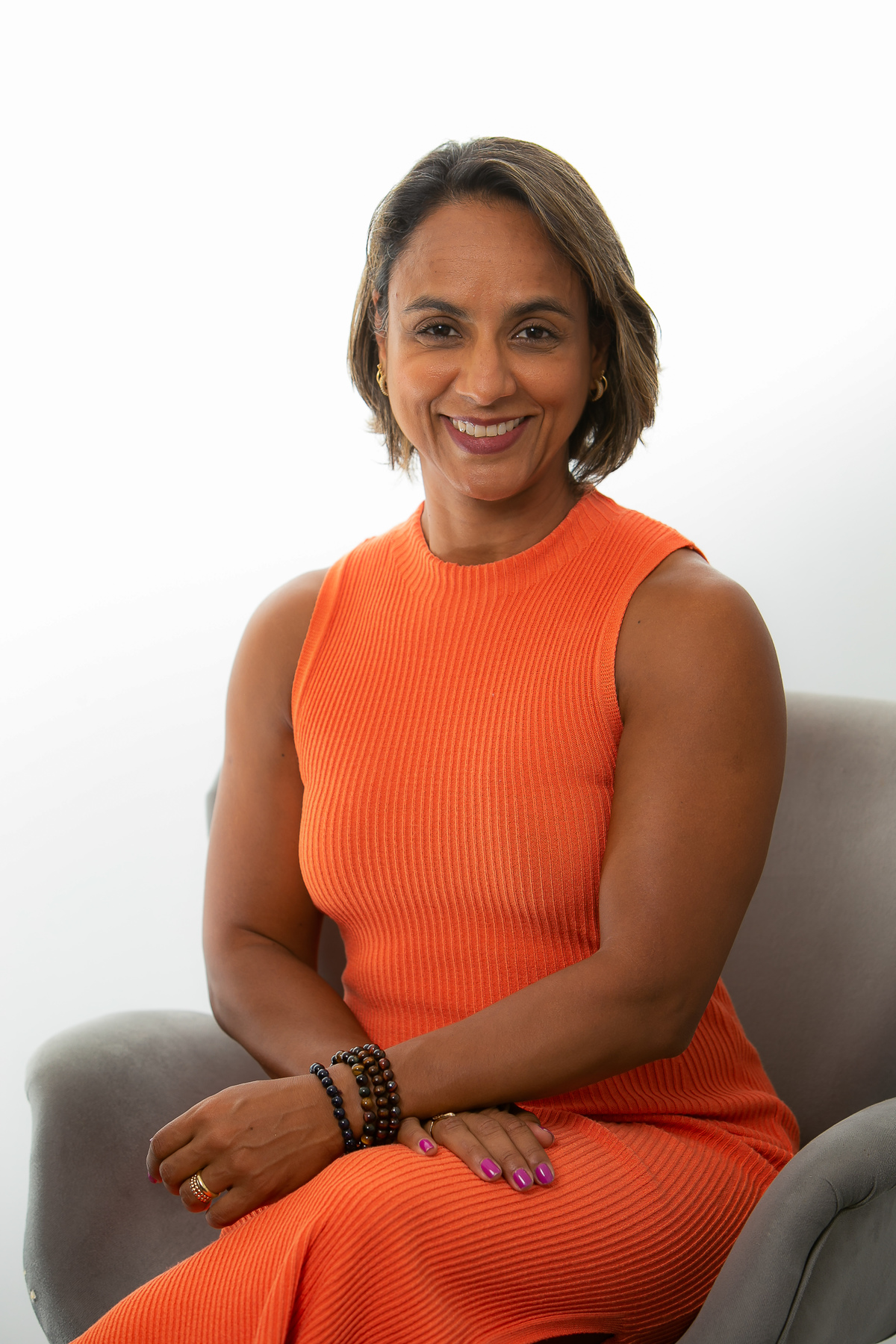 Retrato corporativo da nutricionista Andréia Naves