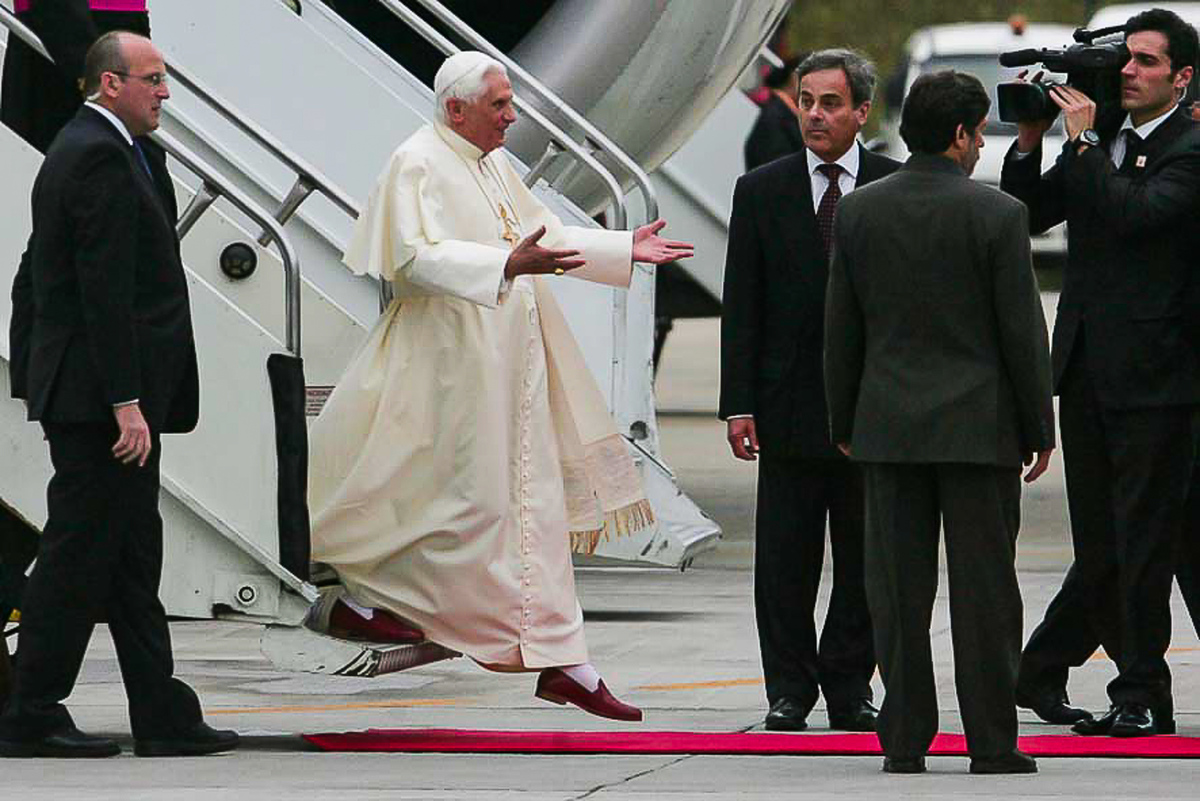 Chegada do papa no Brasil