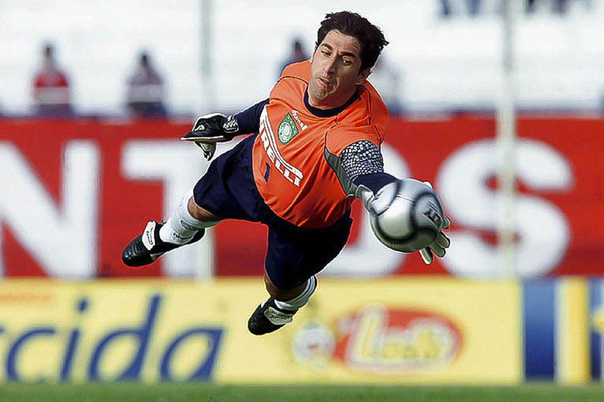 o goleiro sergio do palmeiras voando lindo