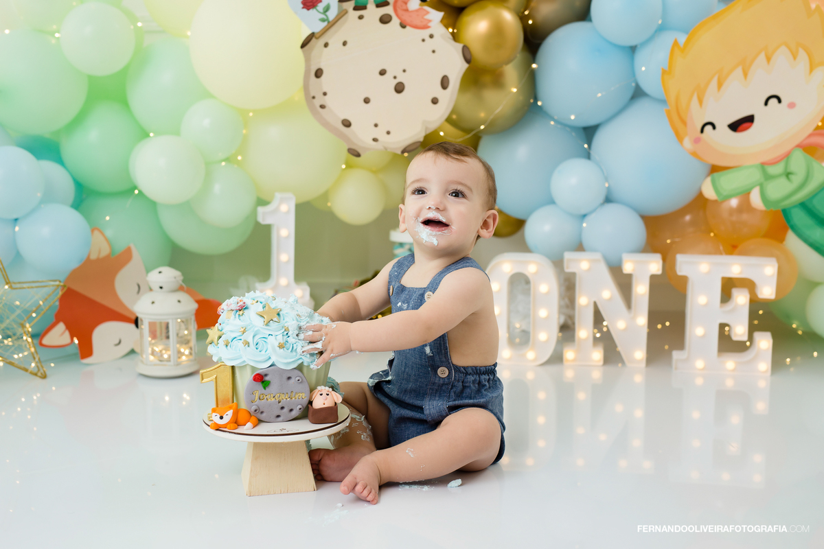 Ensaio smash the cake estudio bebe um ano aniversario bebe