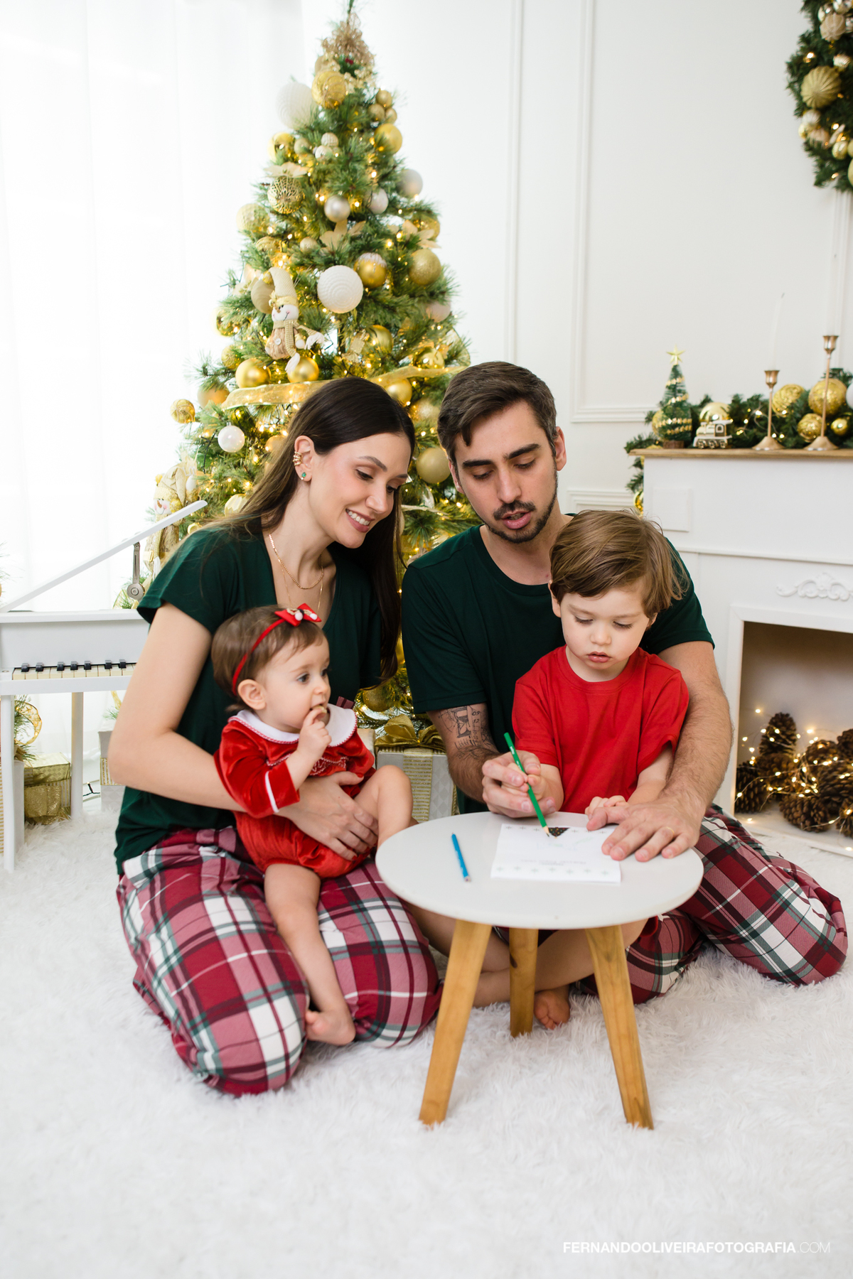 Ensaio de Natal estudio sao paulo zona sul sp brooklin moema campo belo ibirapuera jardins bela vista vila olimpia decoraçao