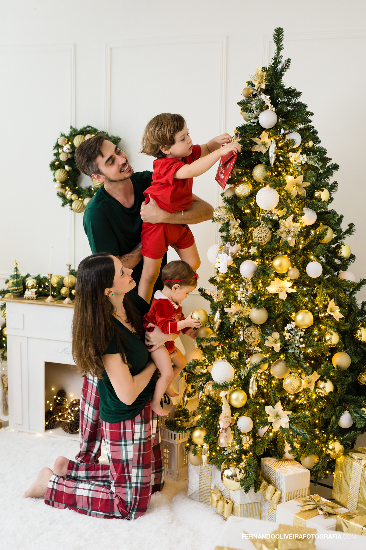 Ensaio de Natal estudio sao paulo zona sul sp brooklin moema campo belo ibirapuera jardins bela vista vila olimpia decoraçao