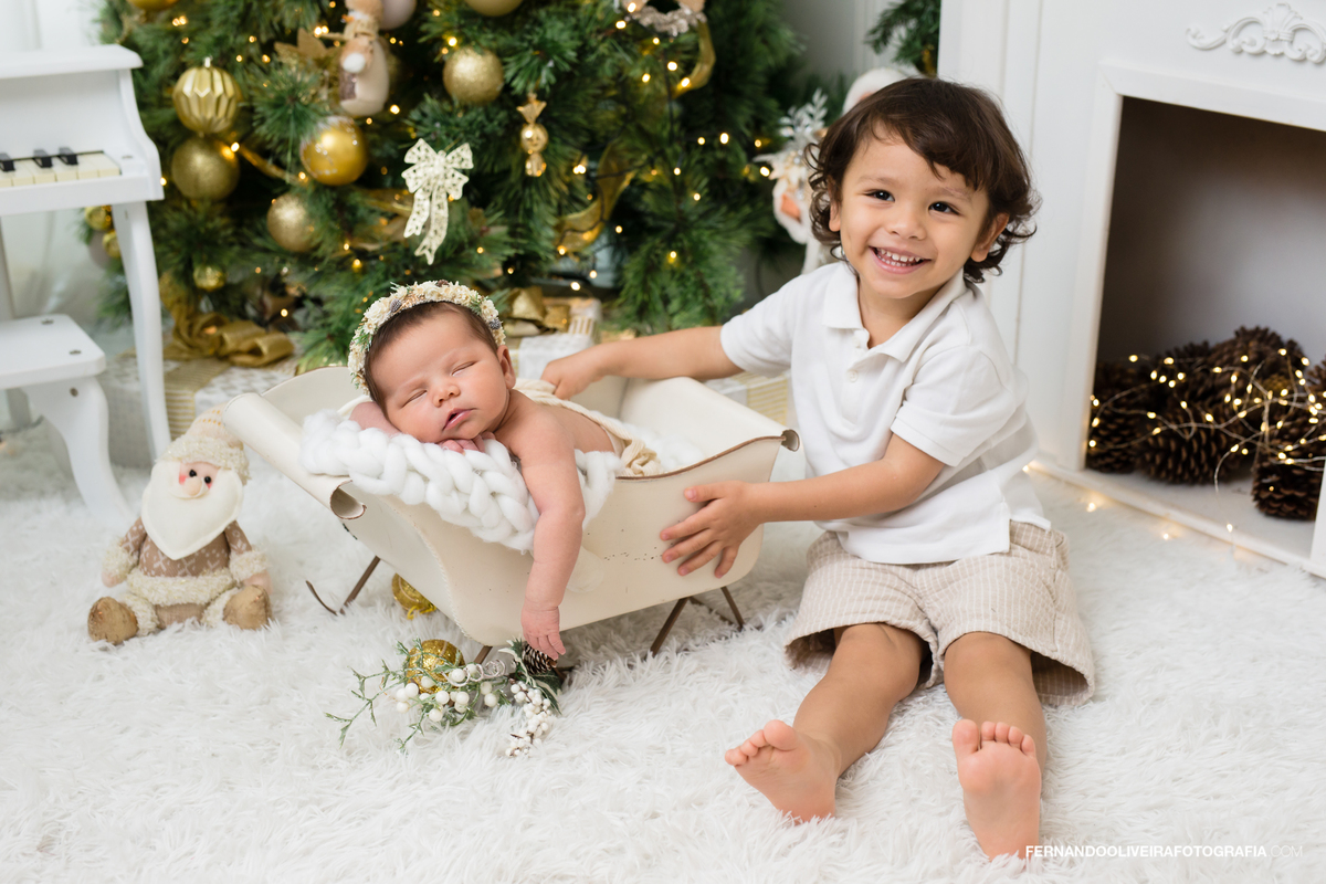ensaio newborn natal decoração de natal estudio fotografico são paulo sp zona sul brooklin moema campo belo jardins itaim bibi fernando oliveira bruna rafaela