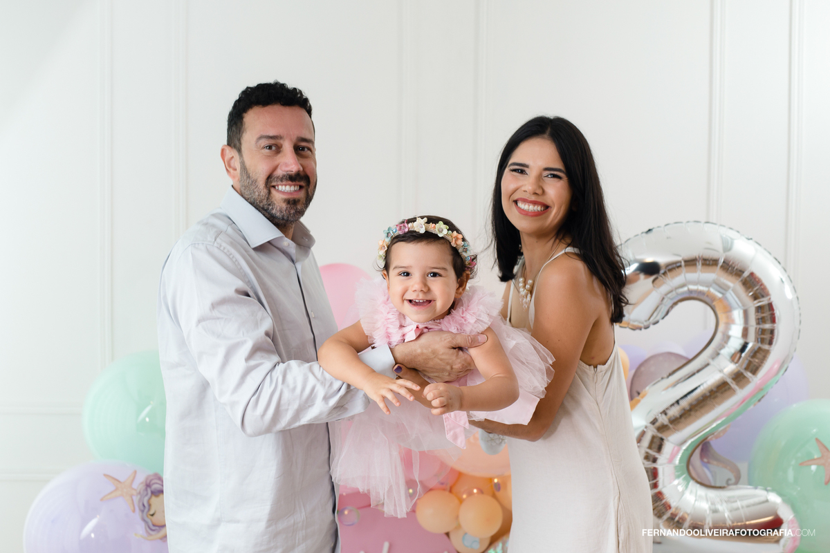 ensaio 2 anos são paulo sp zona sul cenário fundo do mar decoração fotografo fotografa infantil estudio fotografico aniversário menina smash the cake