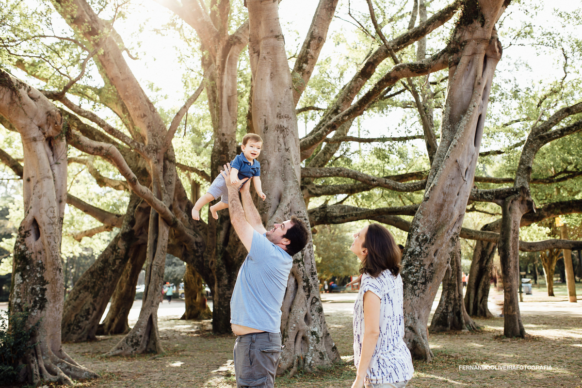 fotografia de família no parque do ibirapuera. Fernando Oliveira