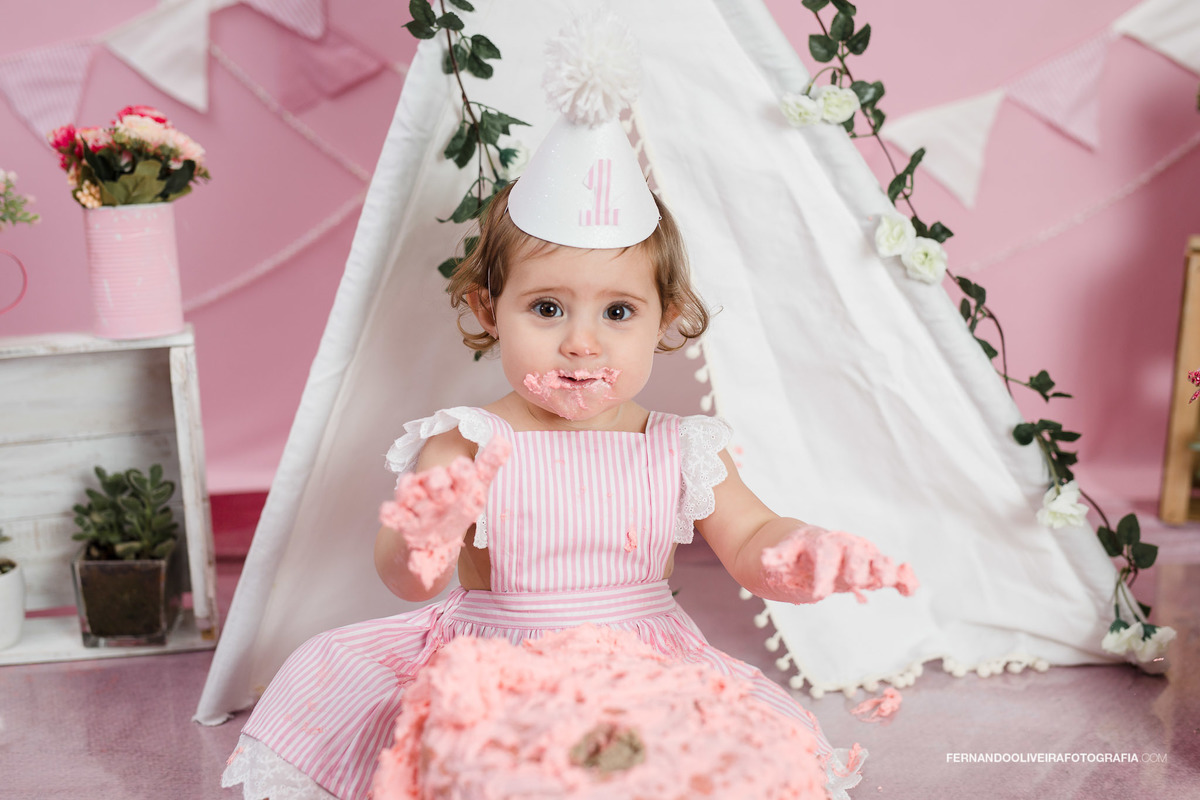 Ensaio Smash the cake sp fotografa fotografo 1 ano aniversário