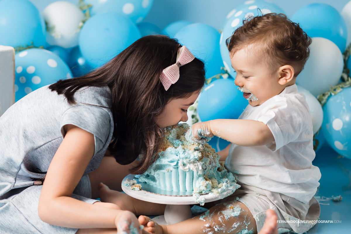 Ensaio smash the cake