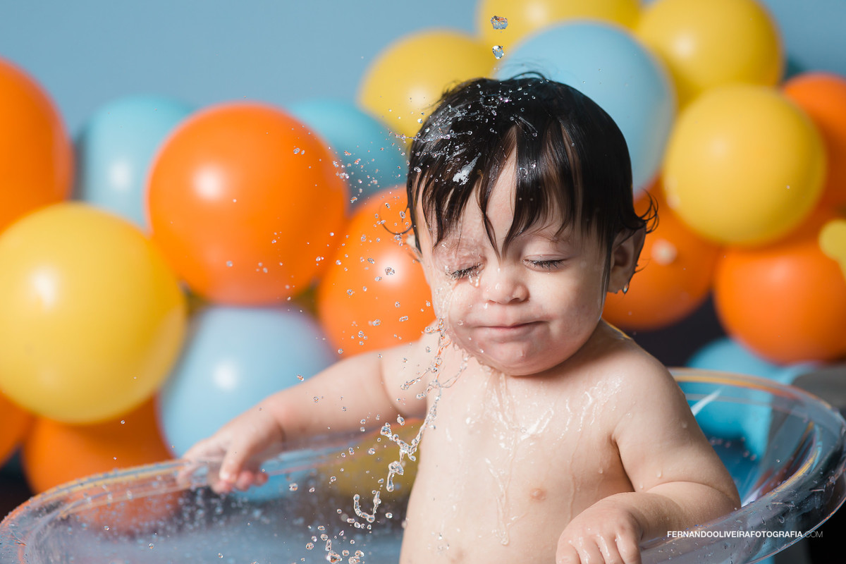 ensaio smash the cake pedro