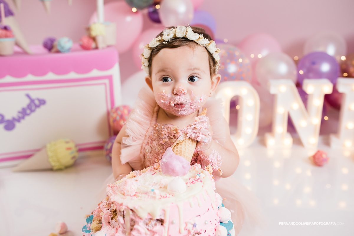 ensaio smash the cake livia