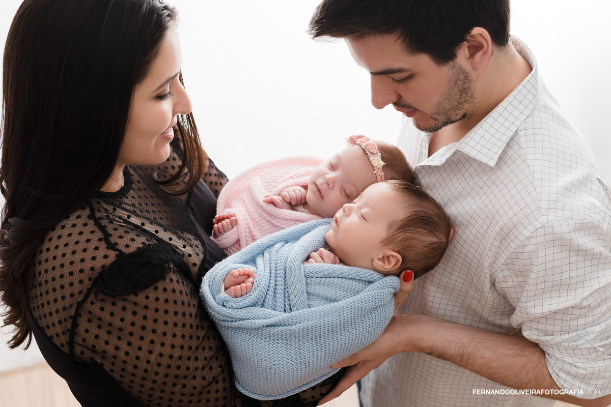 Ensaio Newborn gemeos brooklin estudio