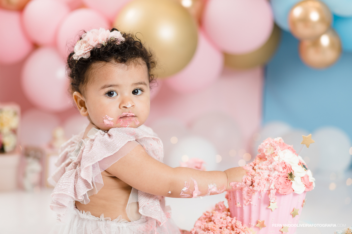 Ensaio Smash the cake estúdio sp