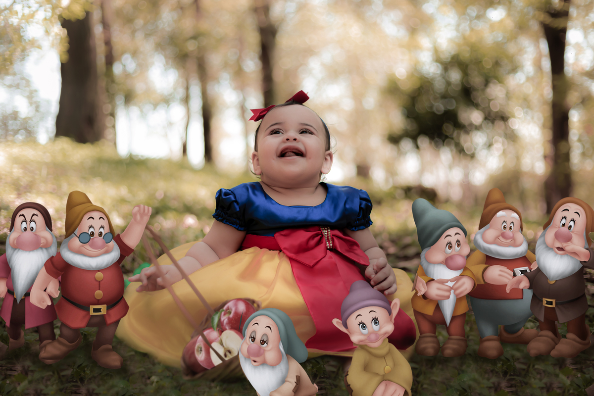 ensaio 1 aninho branca de neve nalva fotografia