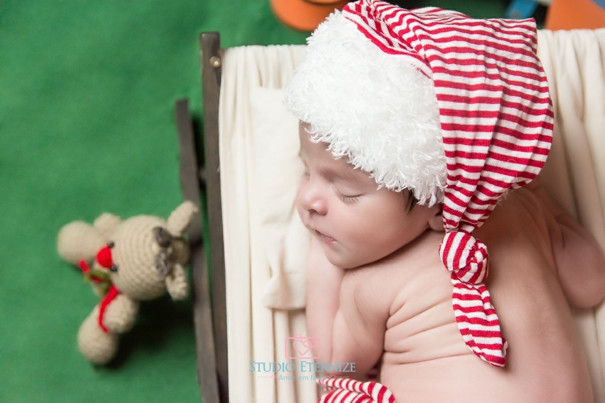 JOSÉ VITOR - 10 DIAS - NEWBORN-  TEMA NATAL - STUDIO ETERNIZE - POÇOS DE CALDAS