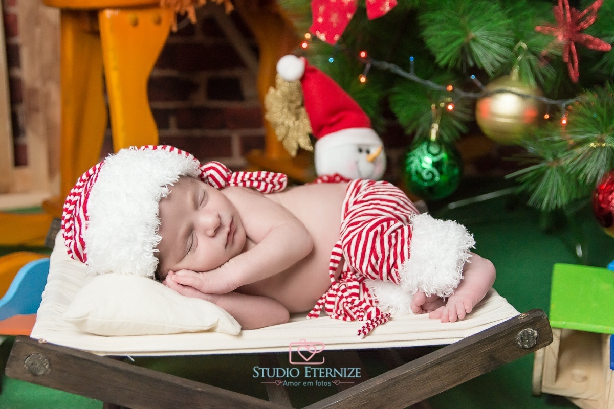 JOSÉ VITOR - 10 DIAS - NEWBORN-  TEMA NATAL - STUDIO ETERNIZE - POÇOS DE CALDAS
