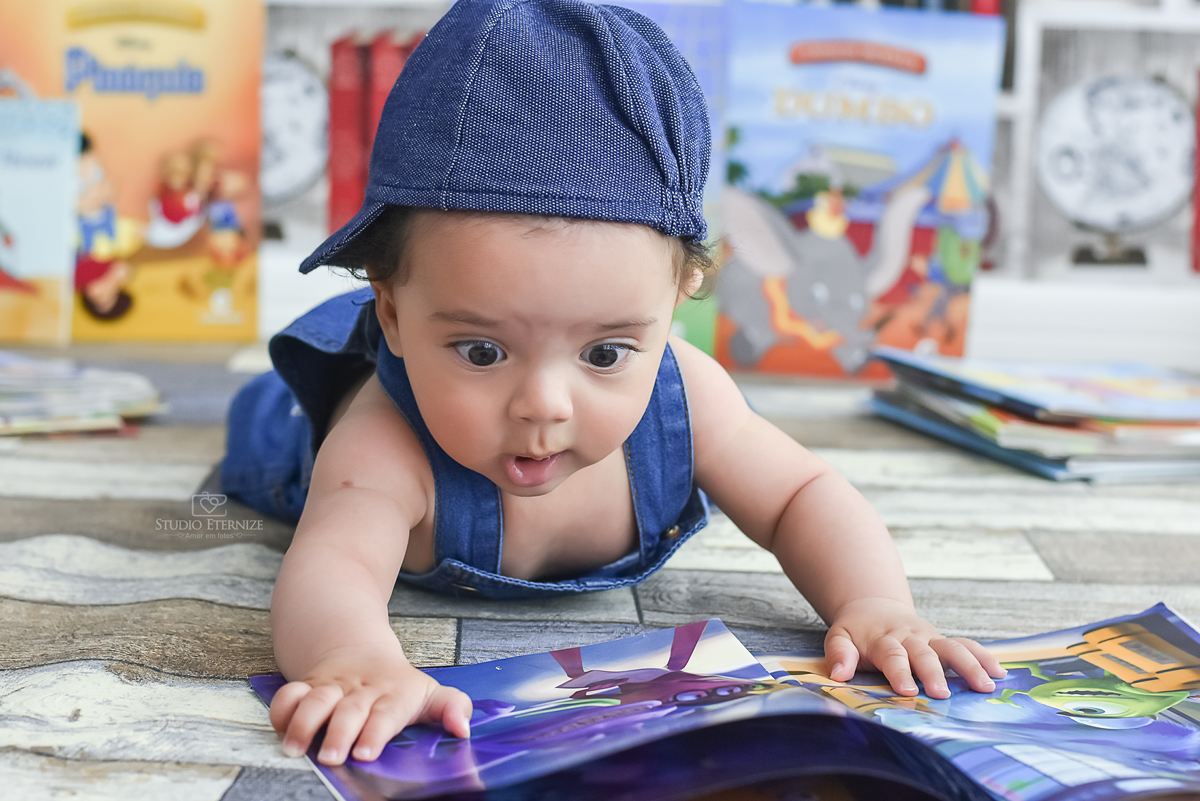 acompanhamento mensal - 6 meses - menino - livros