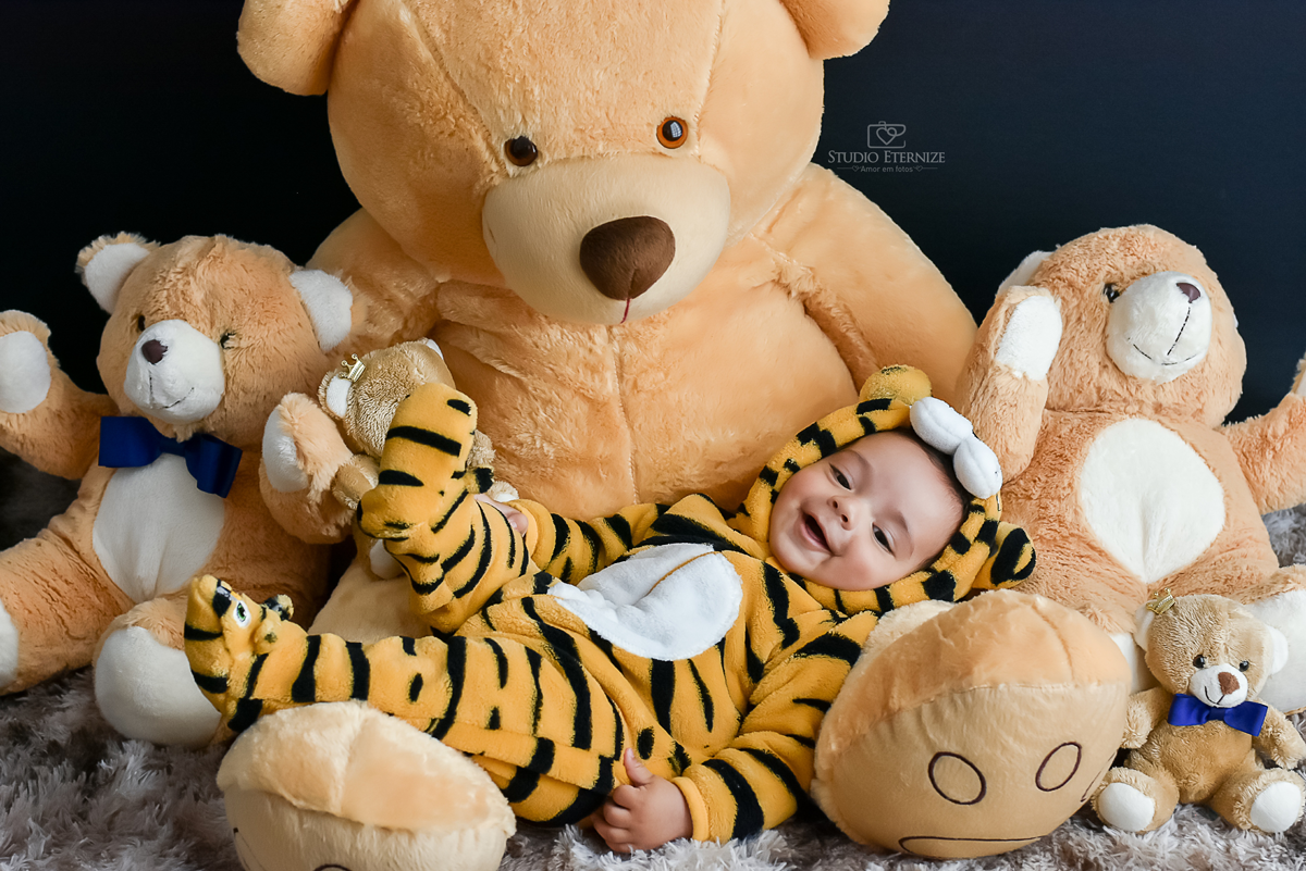 acompanhamento mensal - 6 meses - menino - ursinhos