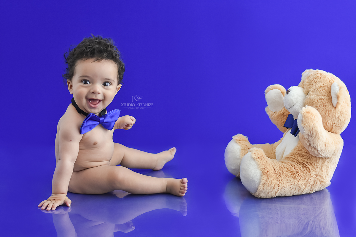 acompanhamento mensal - 6 meses - menino - ursinho