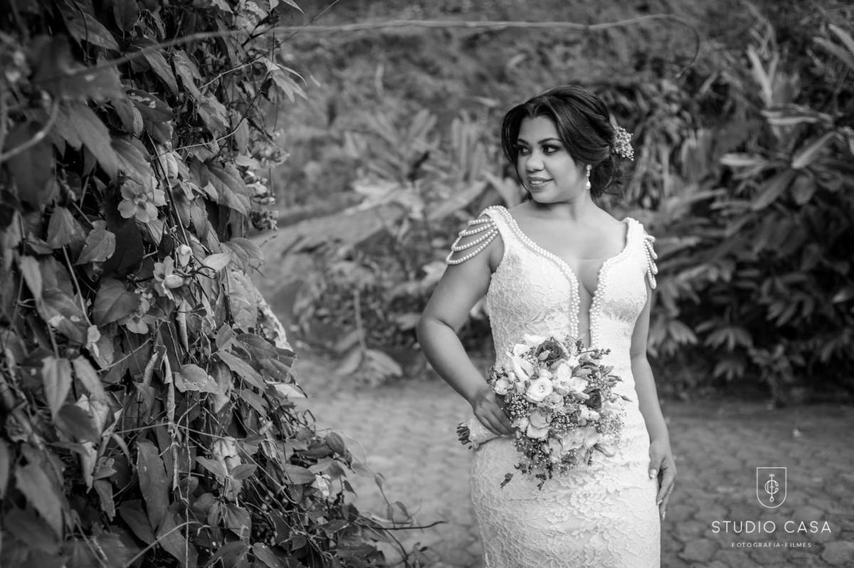 noiva com buque