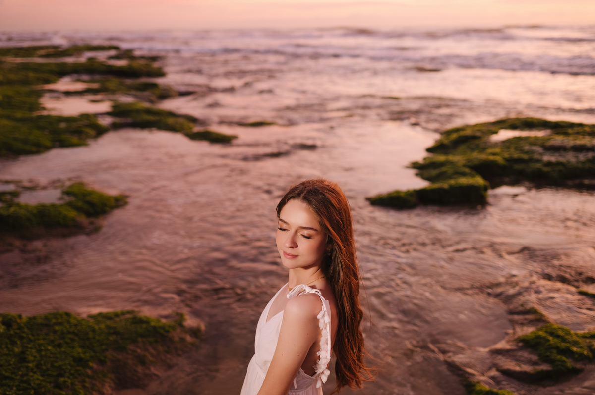 Ensaio 15 anos na praia de Torres ao amanhecer - Tati Maldaner Fotografia 