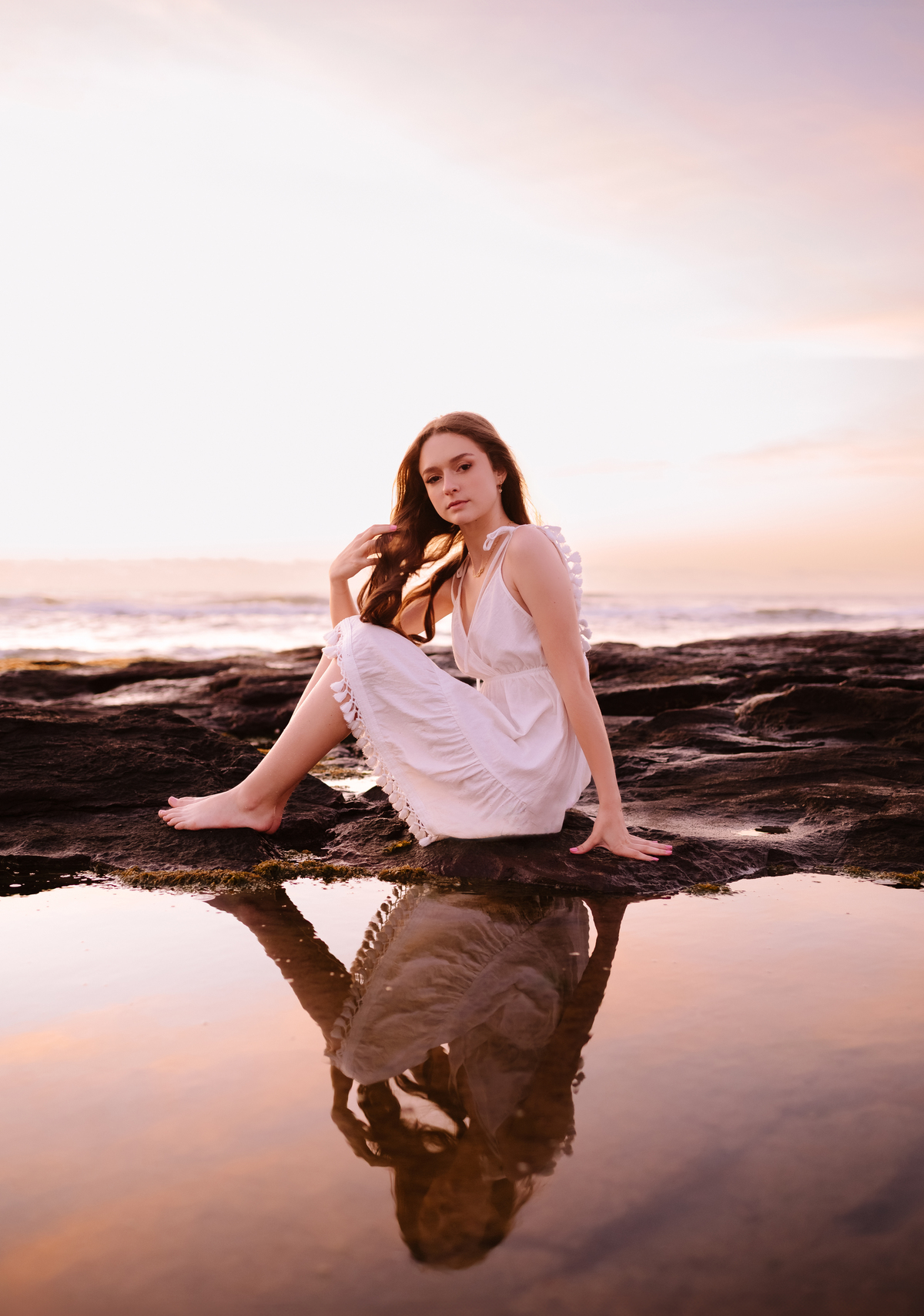 Ensaio 15 anos na praia de Torres ao amanhecer - Tati Maldaner Fotografia 