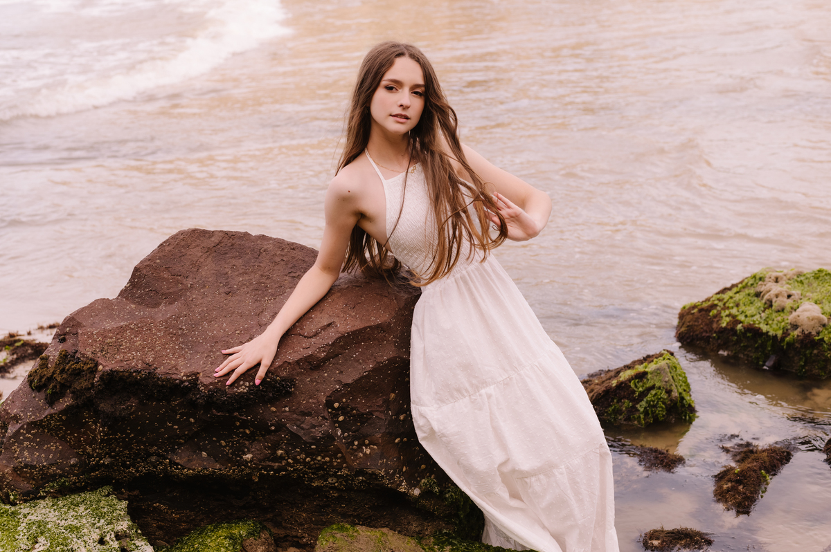 Ensaio 15 anos na praia de Torres ao amanhecer - Tati Maldaner Fotografia   praia da Guarita
