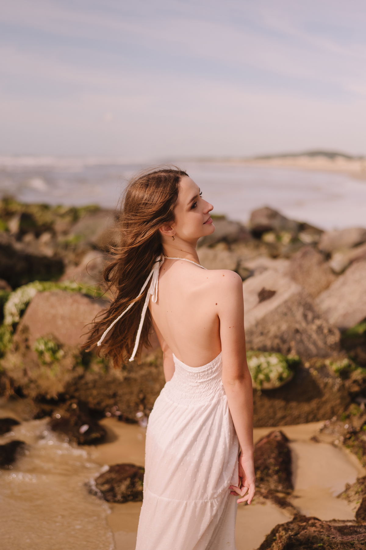 Ensaio 15 anos na praia de Torres ao amanhecer - Tati Maldaner Fotografia   praia da Guarita