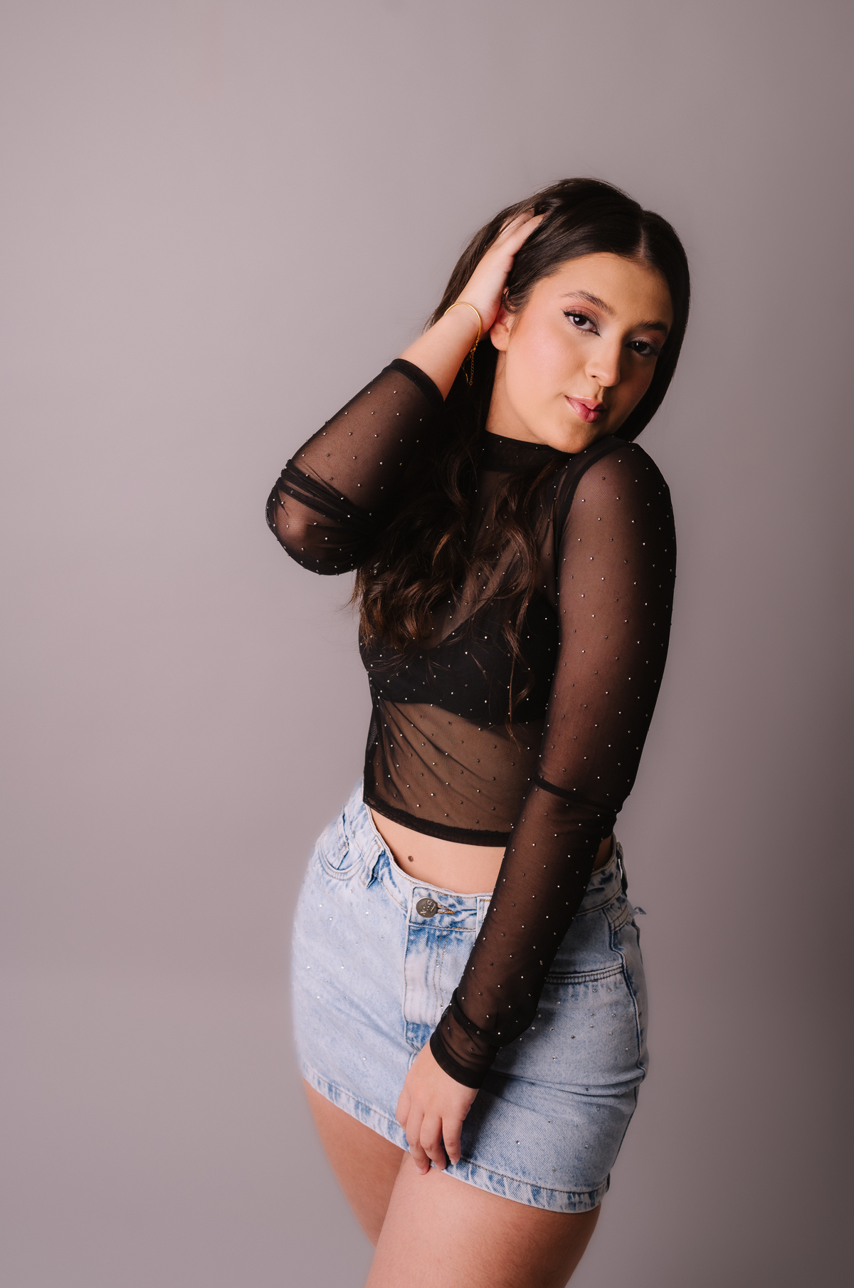 Ensaio de 16 anos no estúdio, Tati Maldaner fotografia.