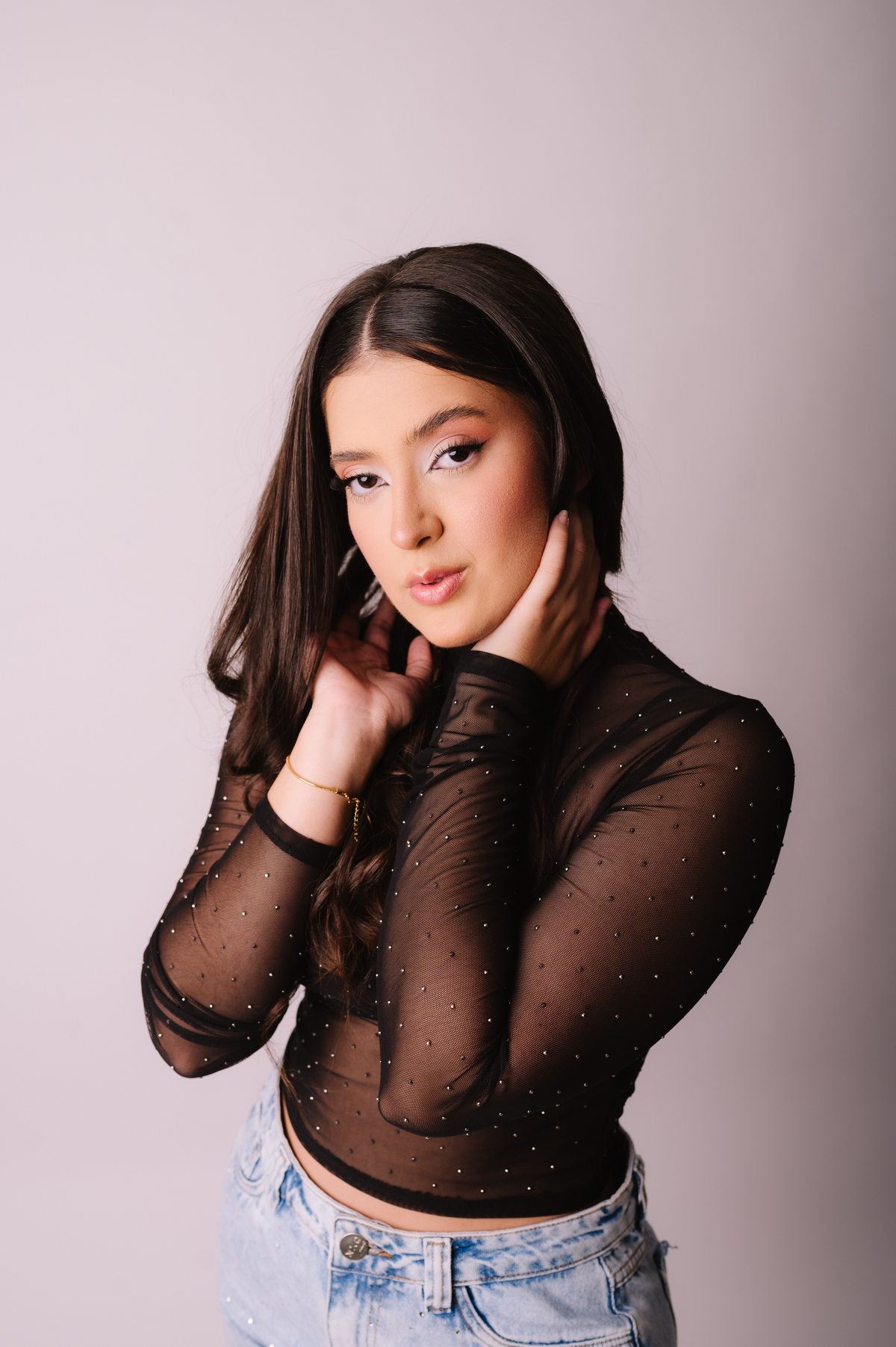 Ensaio de 16 anos no estúdio, Tati Maldaner fotografia.