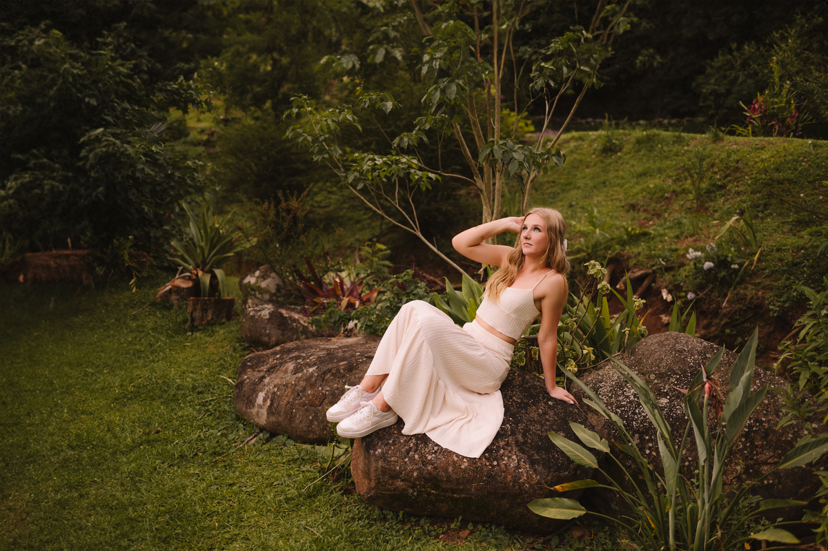 Ensaio externo de 15 anos com natureza, Tati Maldaner fotografia.