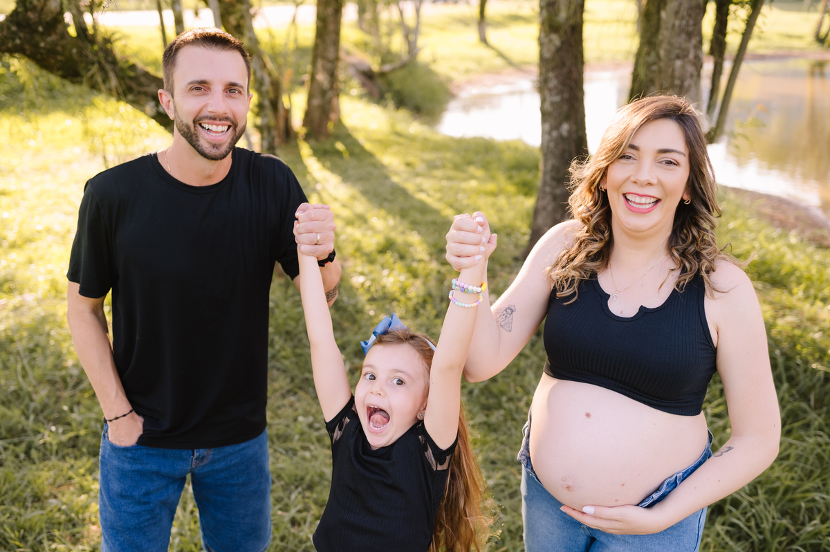Ensaio gestante em família, Tati Maldaner fotografia.