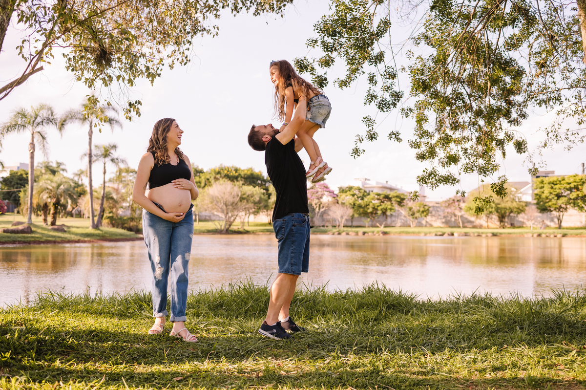 Ensaio gestante em família, Tati Maldaner fotografia.