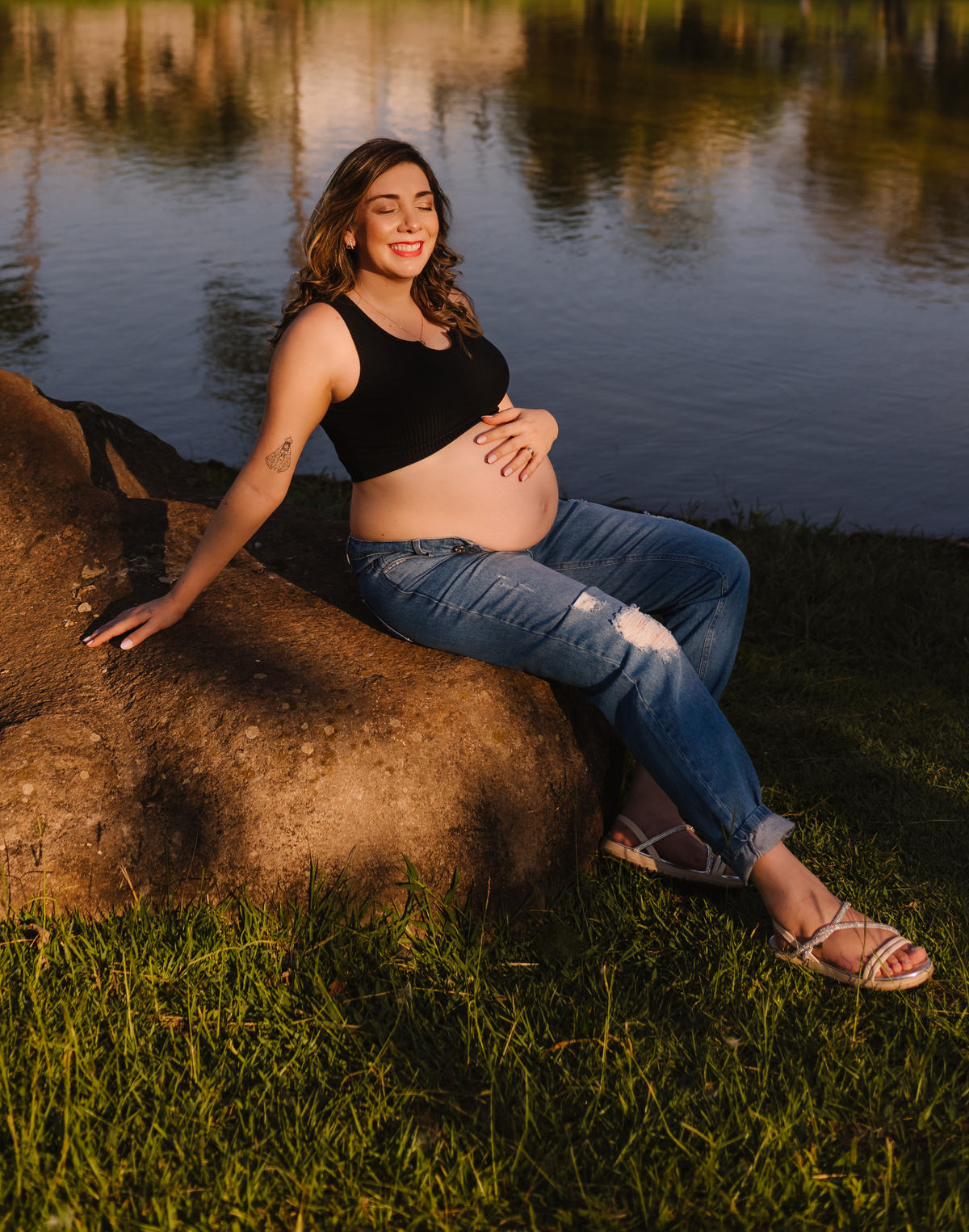 Ensaio gestante em família, Tati Maldaner fotografia.