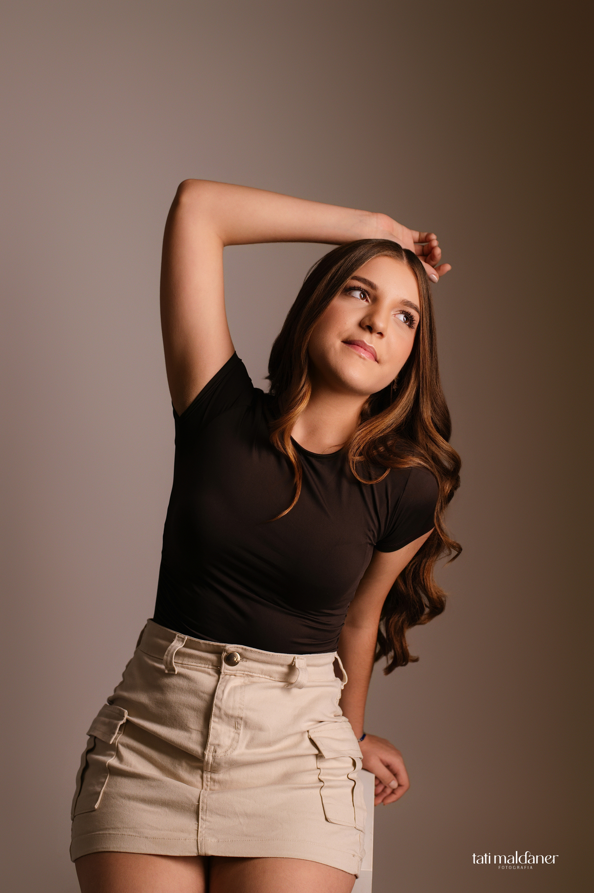 Seu ensaio de quinze em estúdio e externo, Tati Maldaner fotografia.