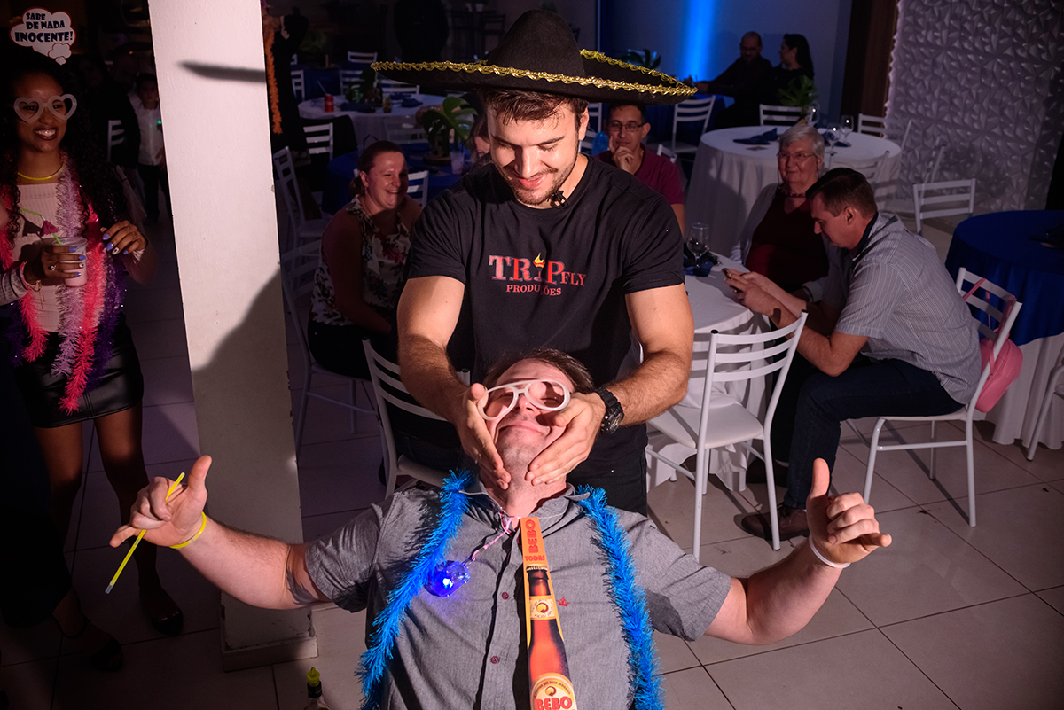 festa animada de formatura do Fábio na Fantasia Festas em Lajeado. 