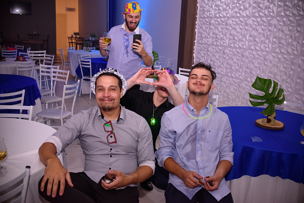 festa animada de formatura do Fábio na Fantasia Festas em Lajeado. 