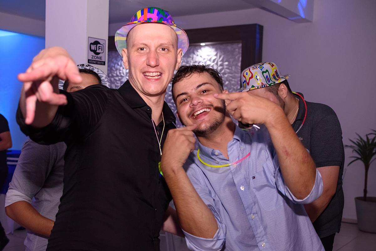festa animada de formatura do Fábio na Fantasia Festas em Lajeado. 
