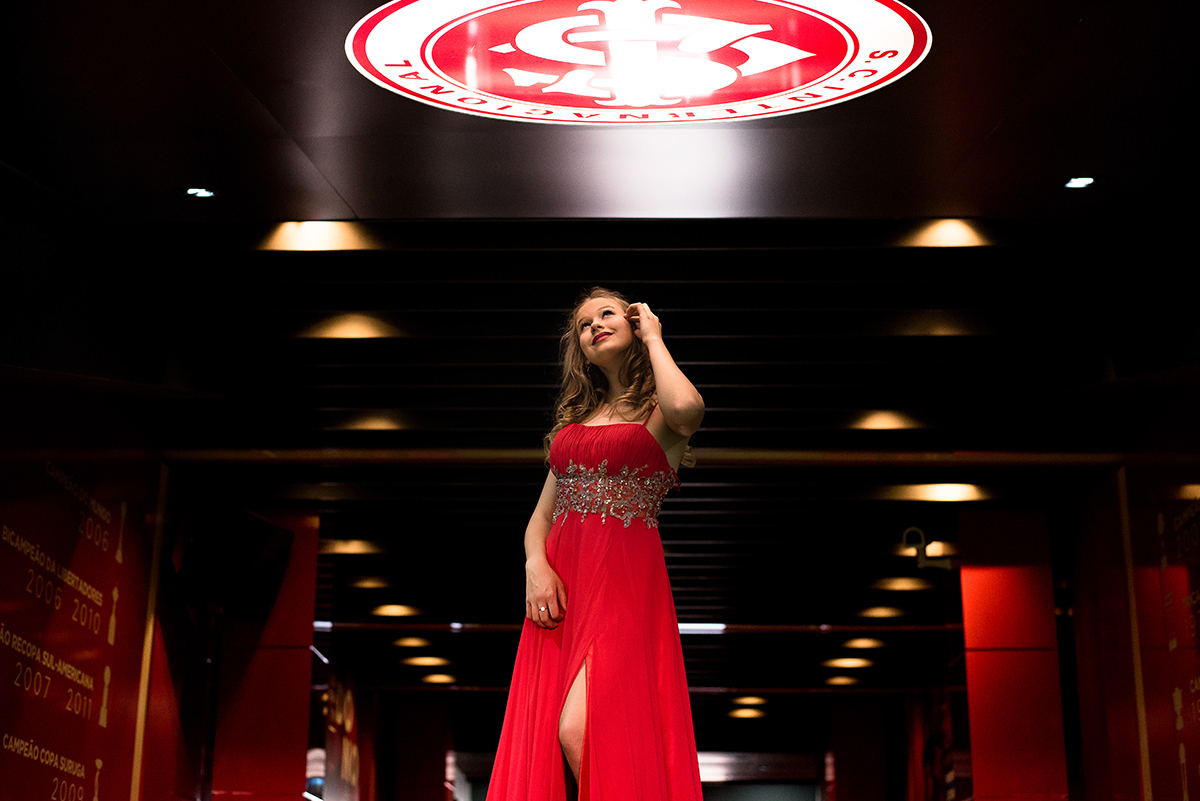 internacional, book de 15 anos vestido vermelho