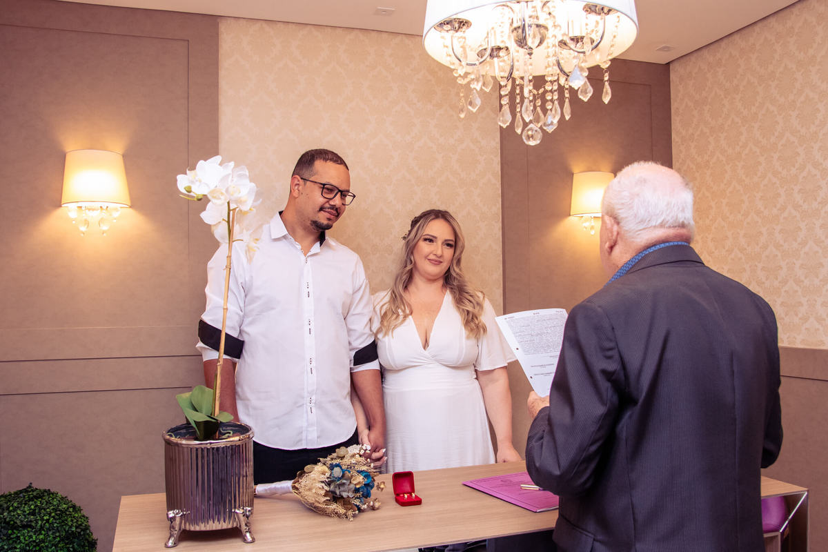 Casamento no Civil na cidade de Palhoça - Momento da leitura 