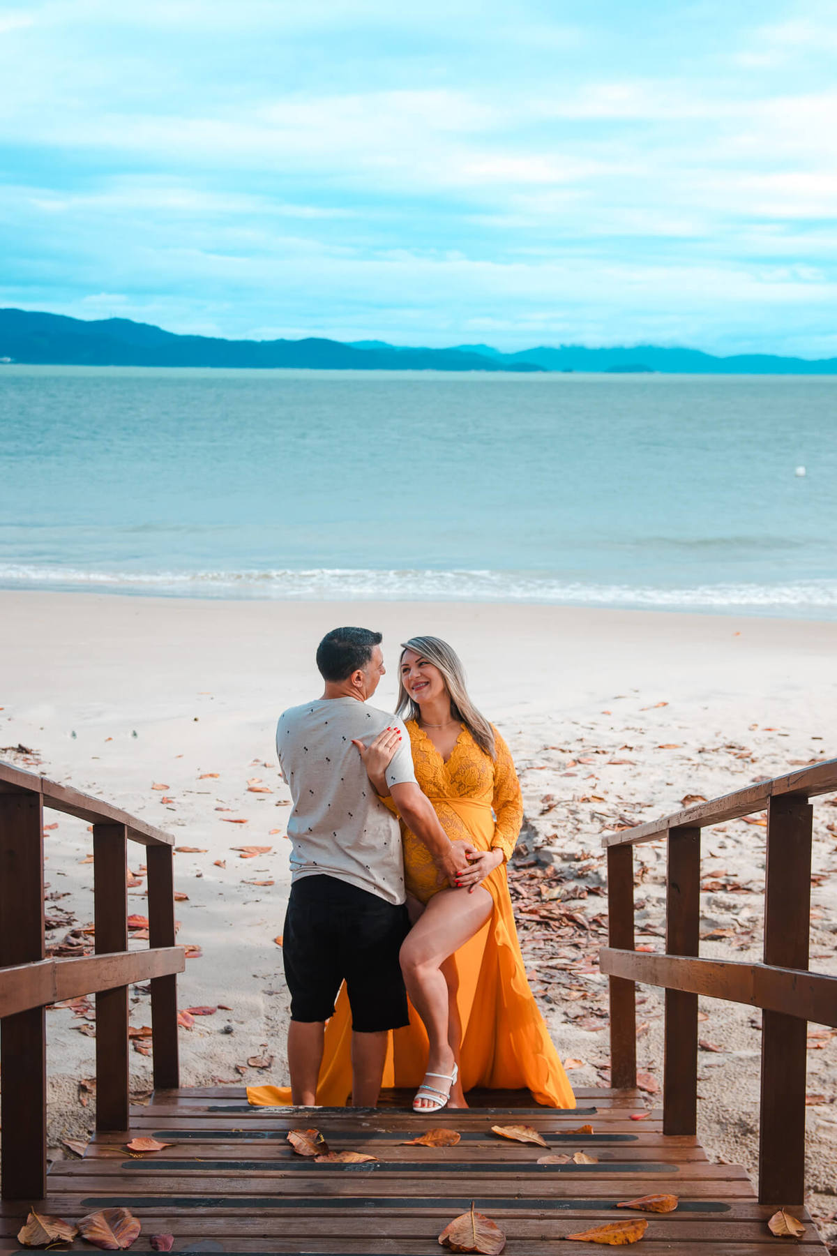 Ensaio Gestante - Florianópolis Praia de Canajurê