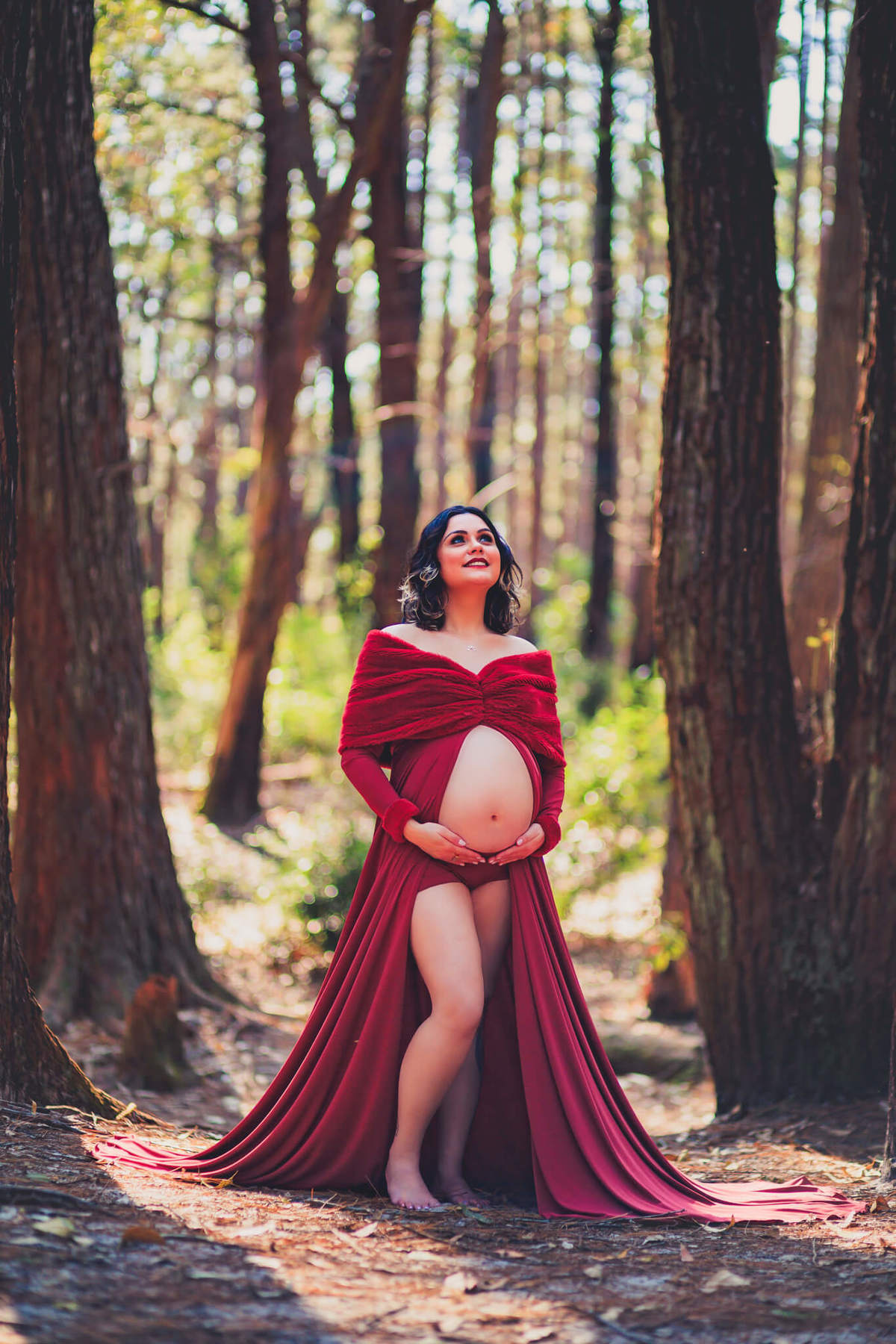 Ensaio Gestante na Floresta do Moçambique com Bia - Vandi Fotografia