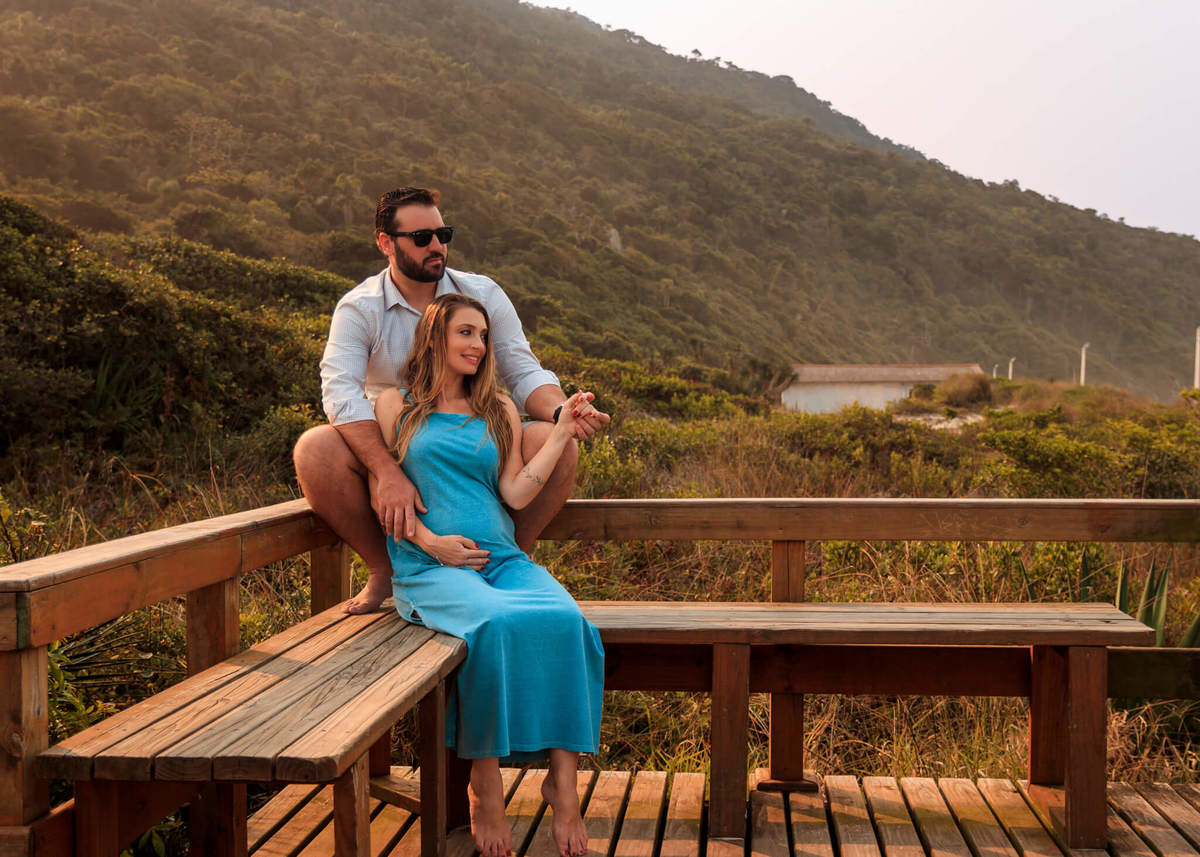Ensaio fotográfico de gestante praia dos Ingleses