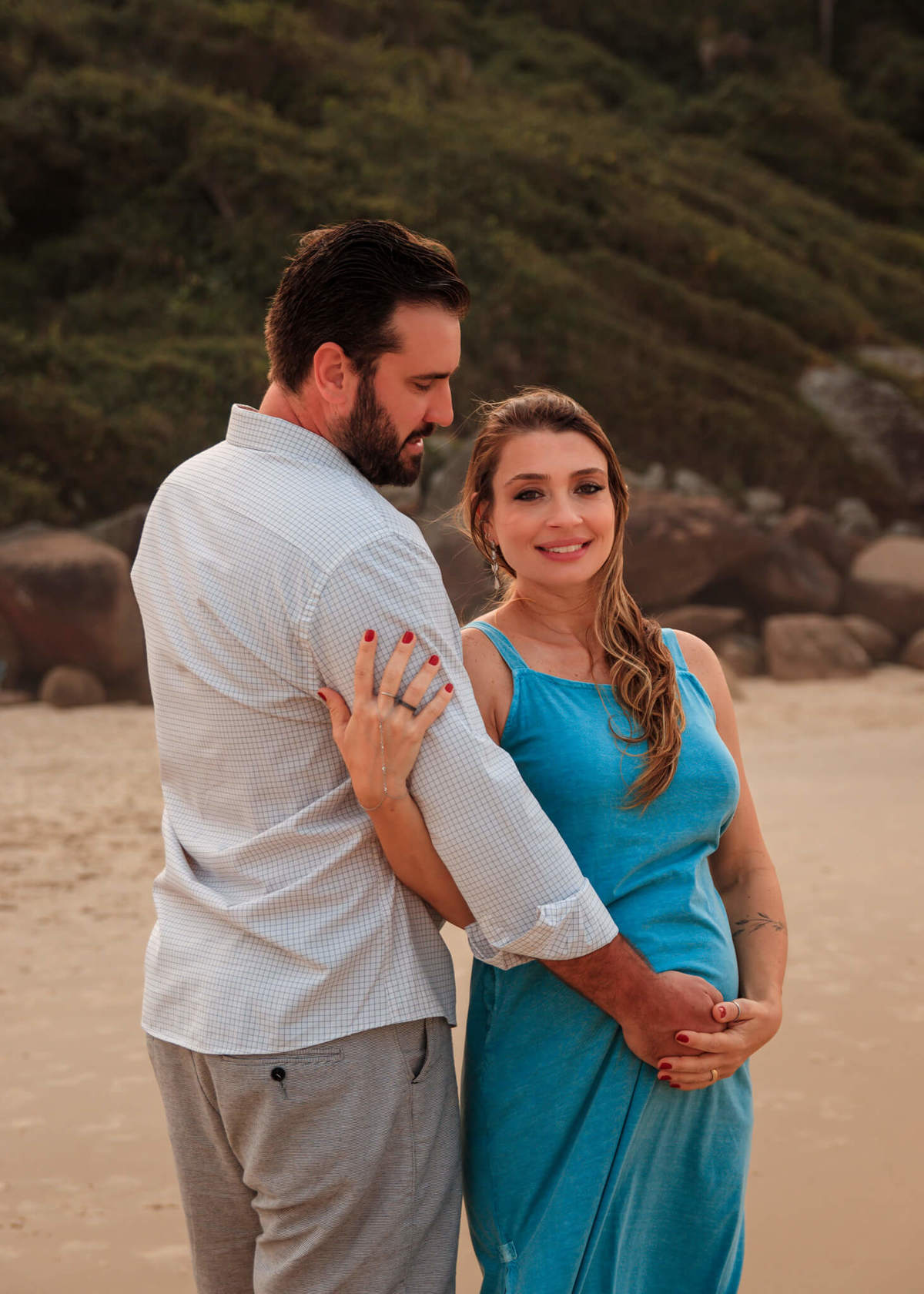 Ensaio fotográfico de gestante praia dos Ingleses