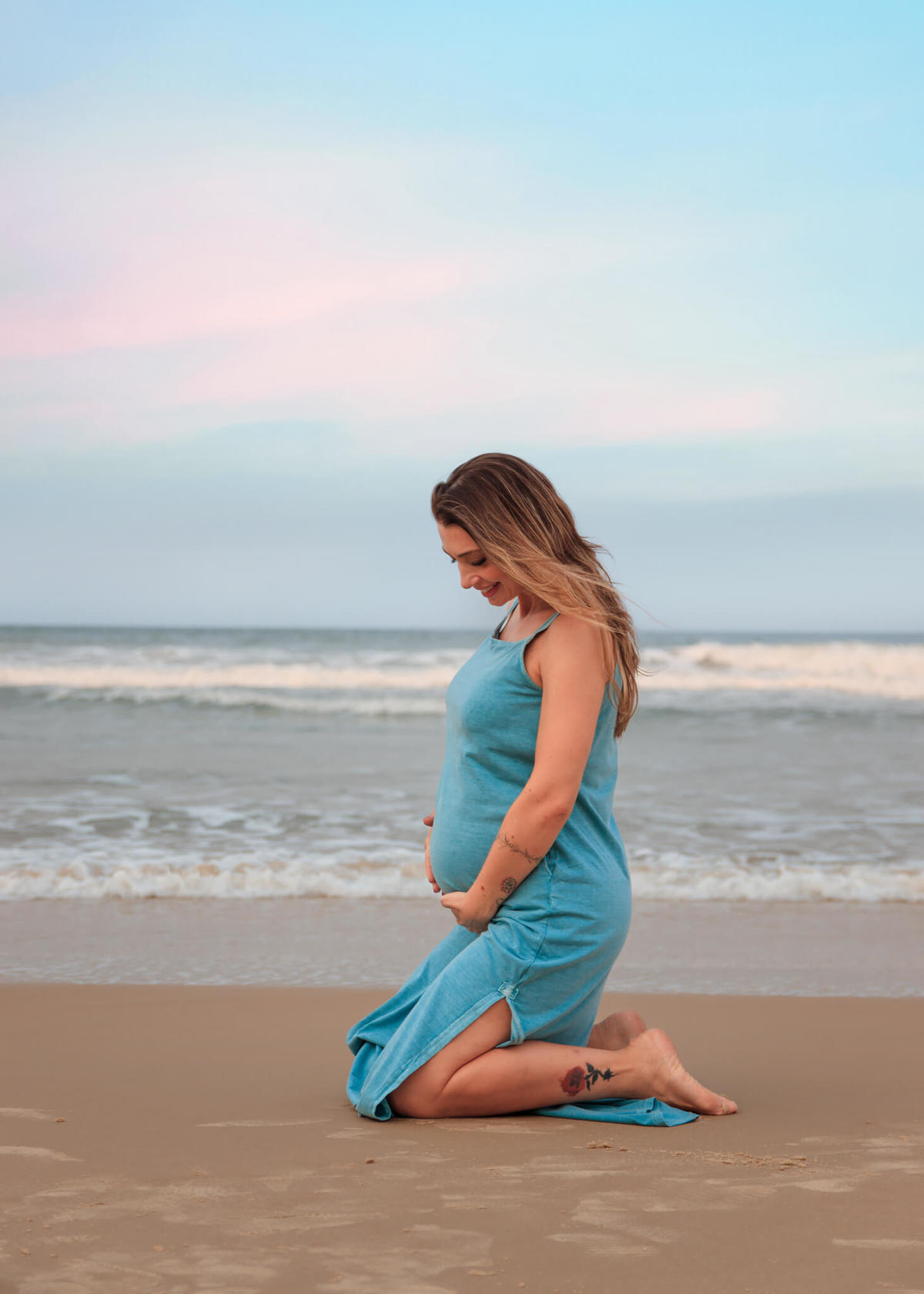 Ensaio fotográfico de gestante praia dos Ingleses