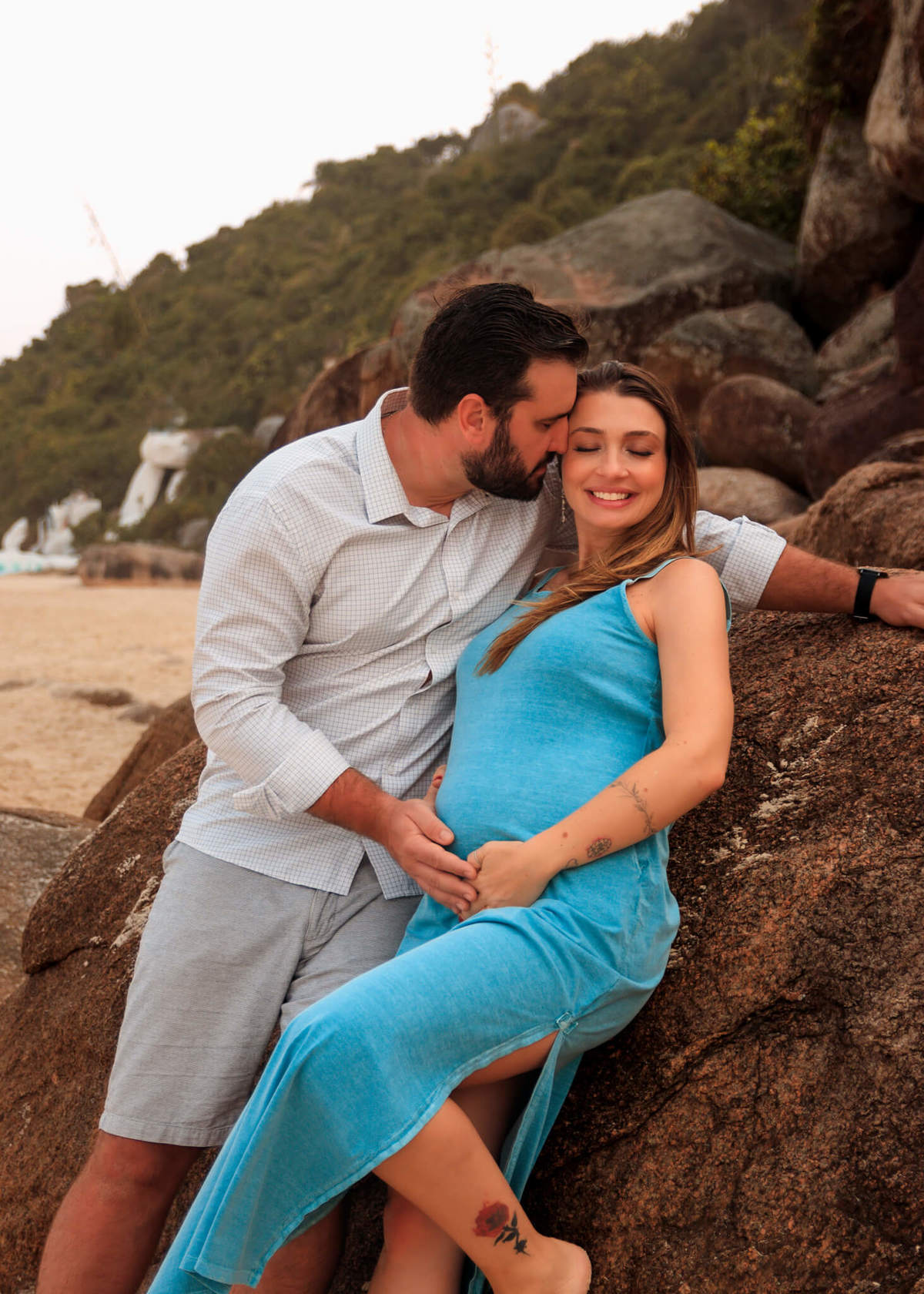 Ensaio fotográfico de gestante praia dos Ingleses