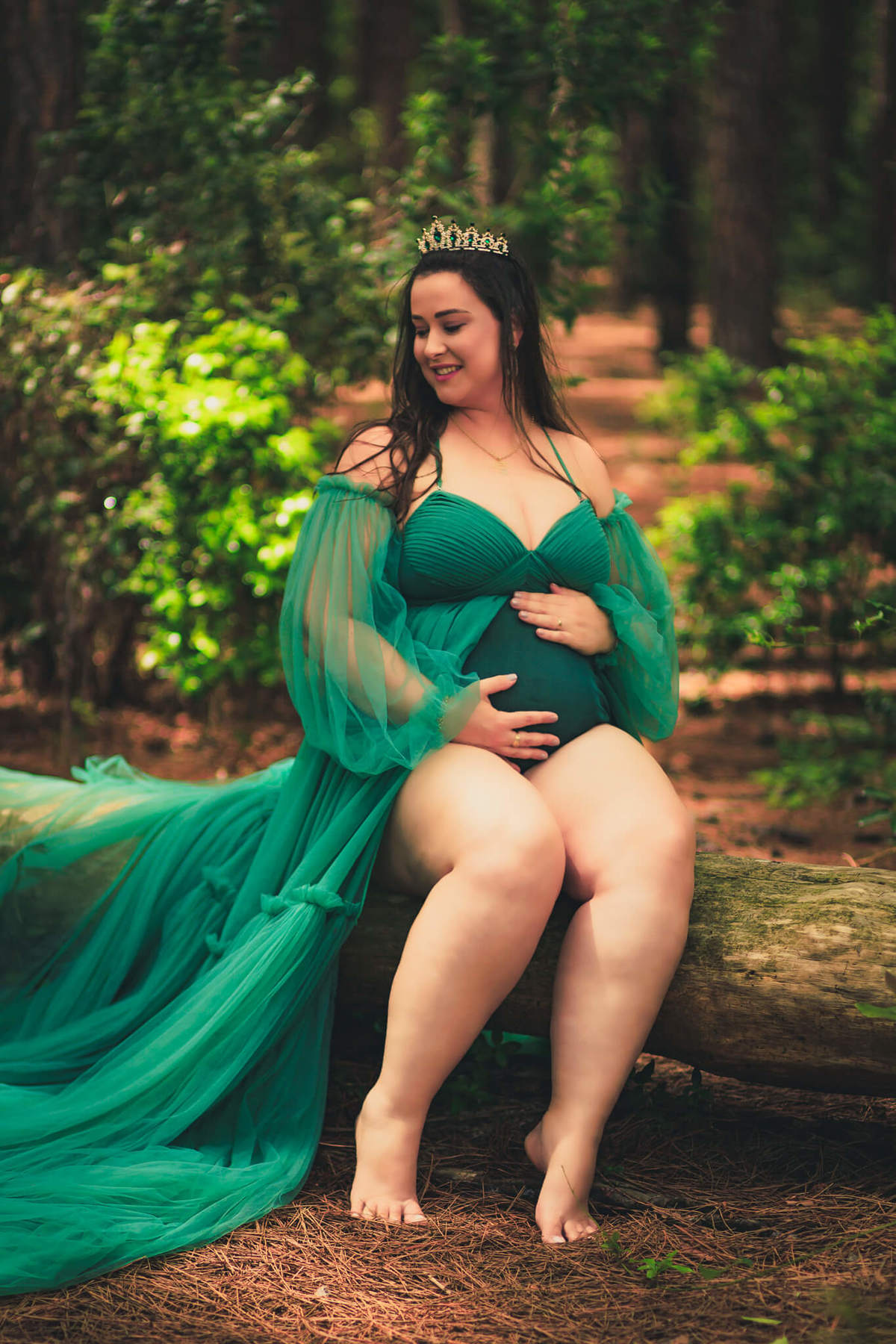 Começando o ensaio com Polyana, sua linda barriga e a vista incrível da Praia do Moçambique