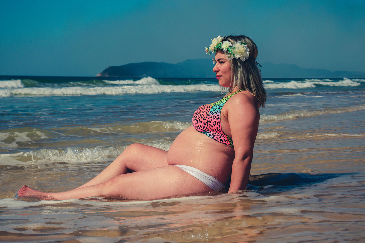 Ensaio Fotográfico Gestante na praia