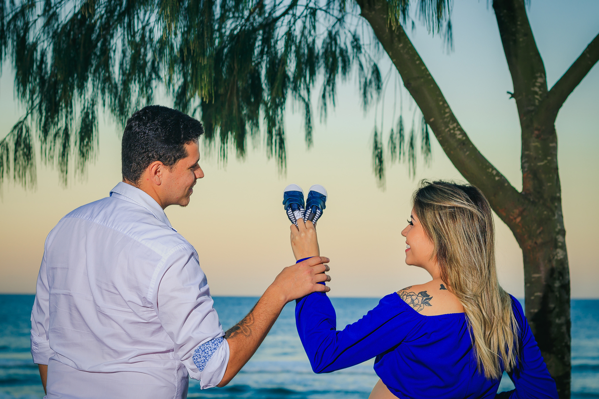 Ensaio Gestante em Florianópolis na Praia do Moçambique