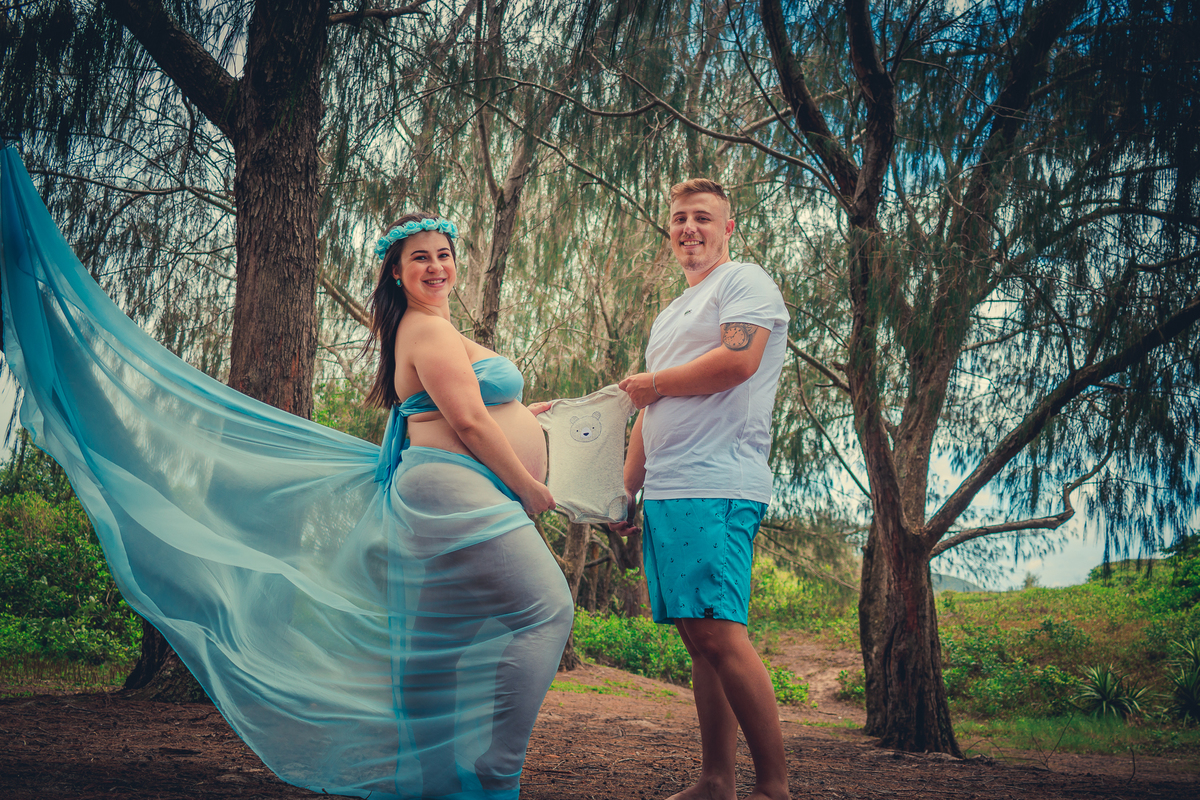 Ensaio Gestante Praia do Moçambique - Florianópolis